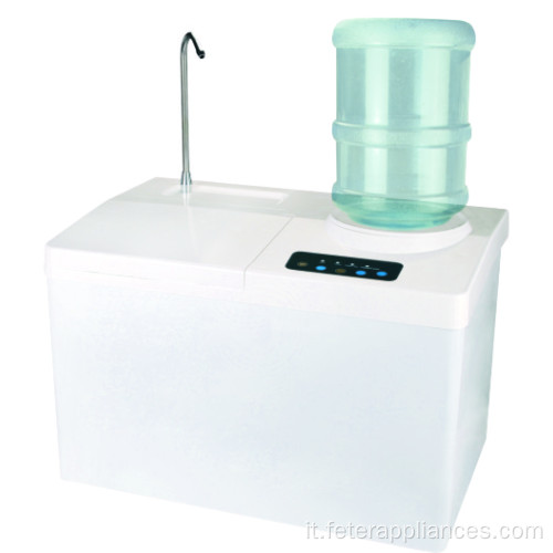 Distributore automatico di ghiaccio caldo e freddo Macchina per il ghiaccio Distributore di acqua per uso domestico con macchina per il ghiaccio